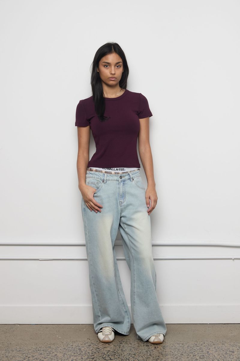 Plush Rib Tee Top