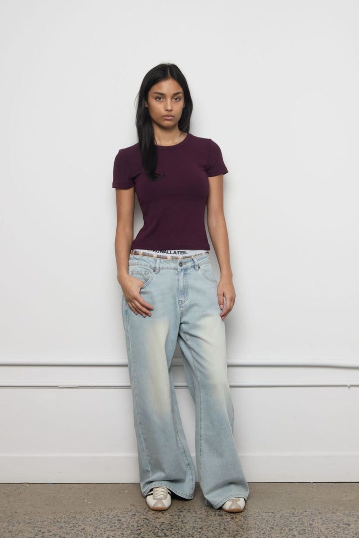 Plush Rib Tee Top