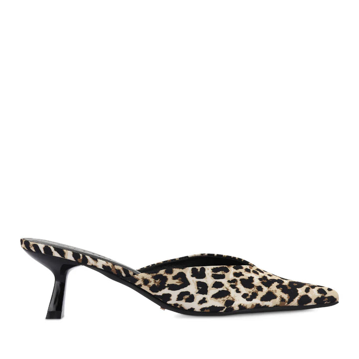 Adele Leopard Satin Heel