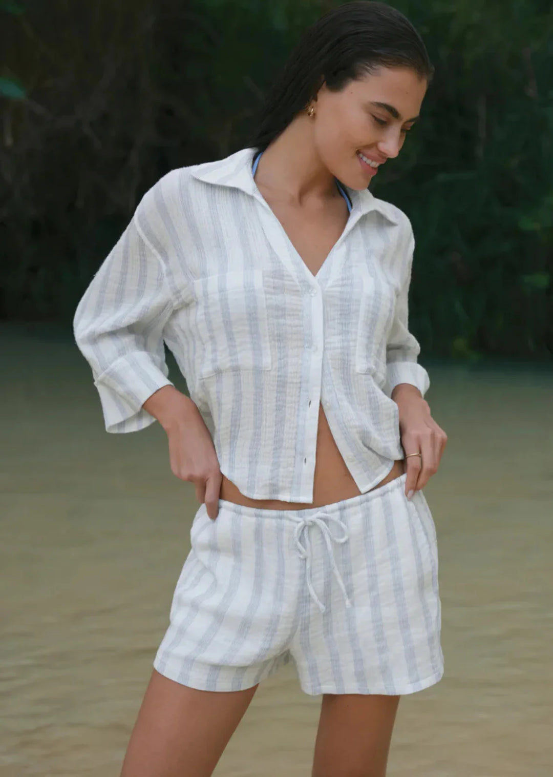 Daylight Striped Airy Short