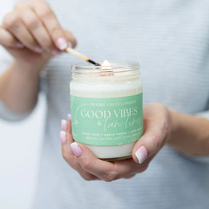 Good Vibes + Tan Lines: 8 oz Candle
