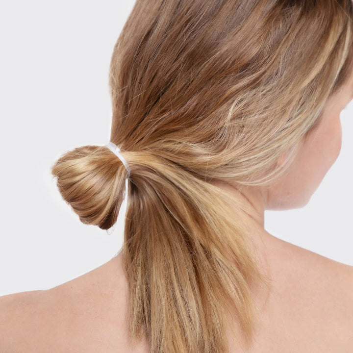 No-Snag Clear Hair Elastics 100pc