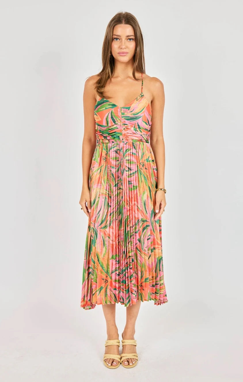 Sunset Ridge Pleated Dress