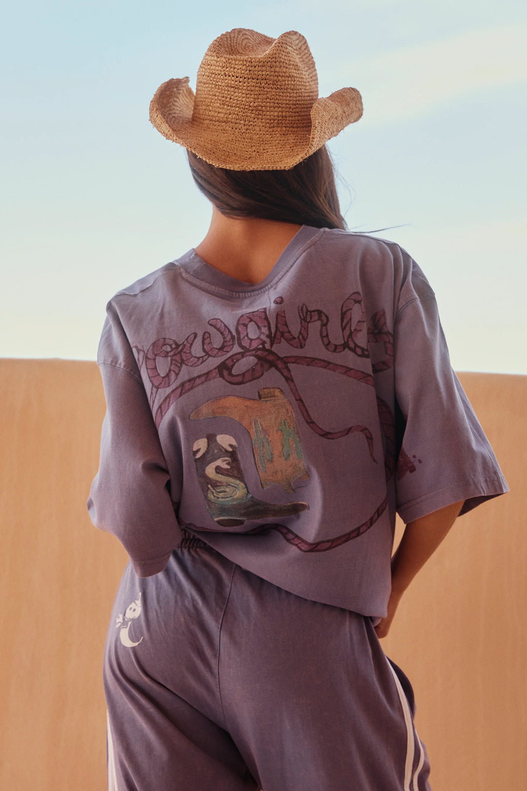 Crazy Horse Tee - Dusty Lavender