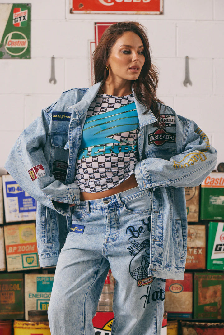 Mermaid Racing Denim Jacket