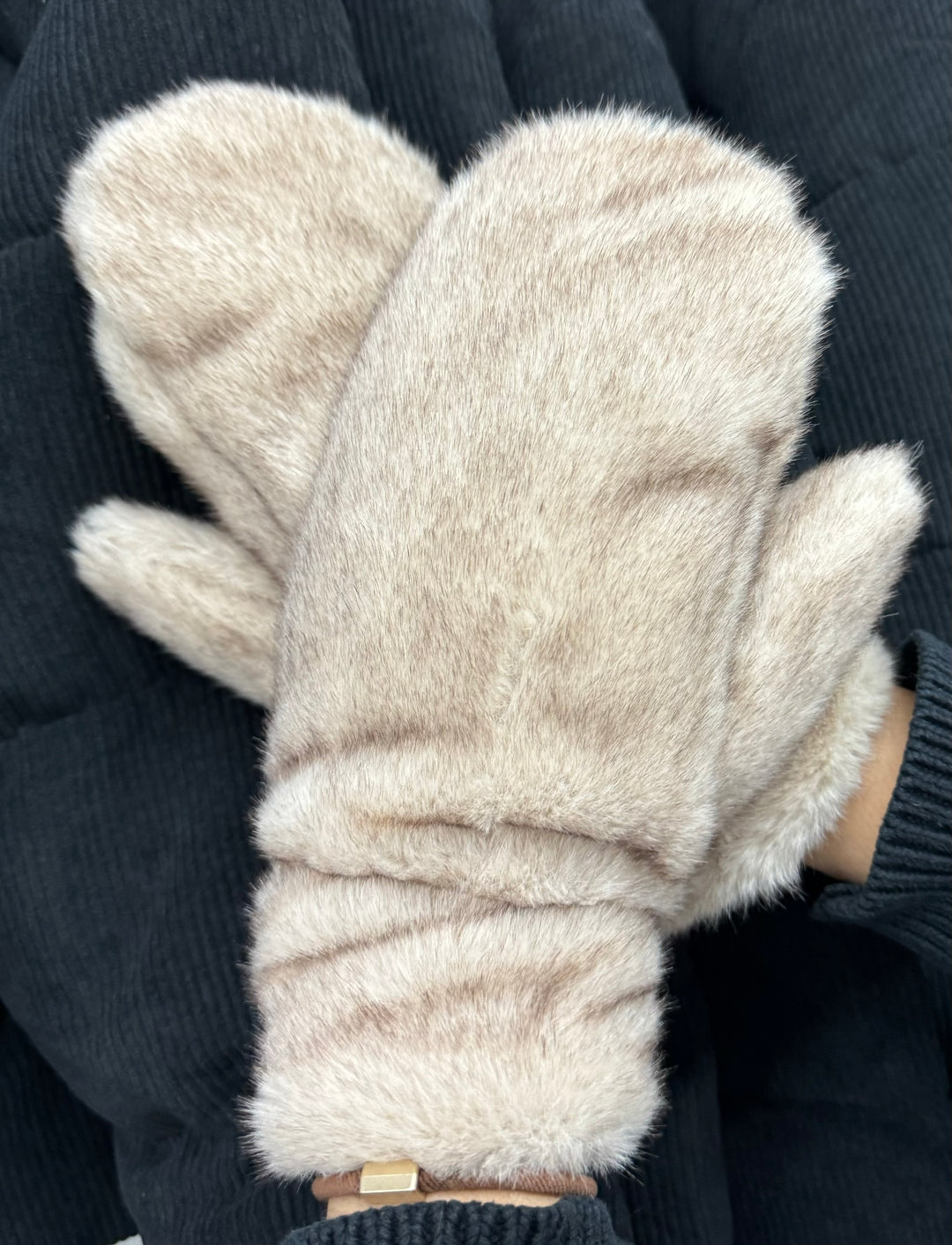 Mittens - Teddy + Faux Fur