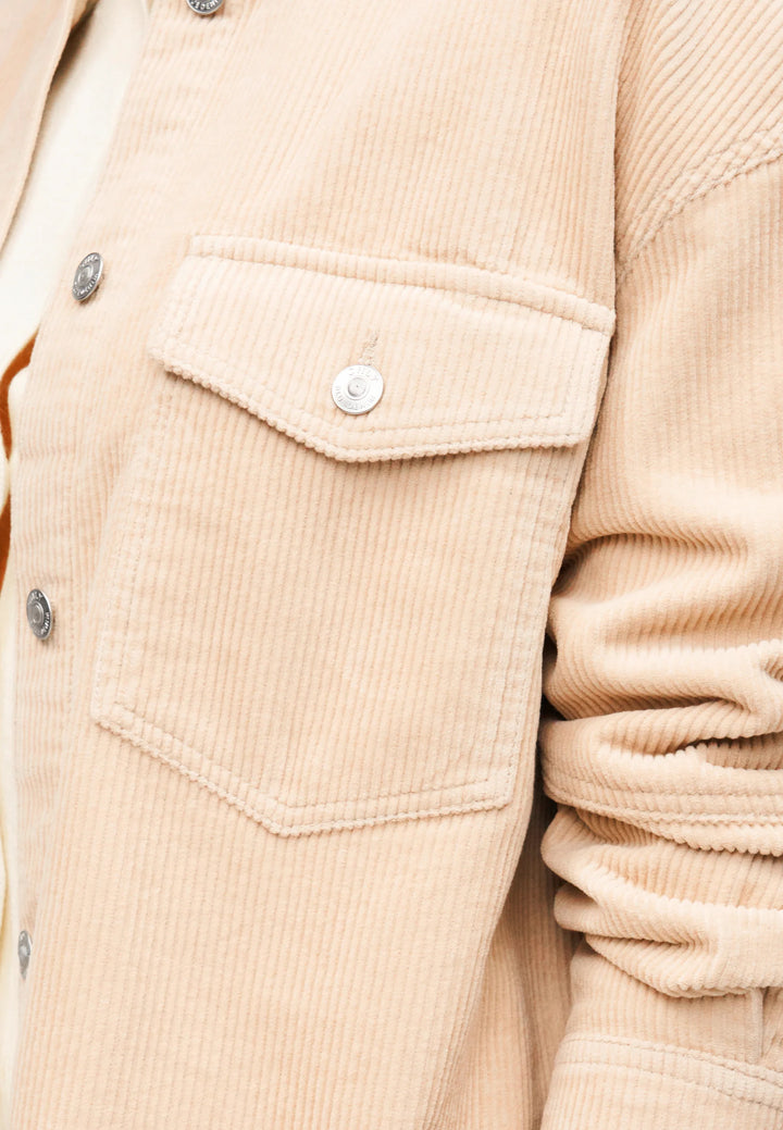 Tiggy Cord Shacket - Silver Lining