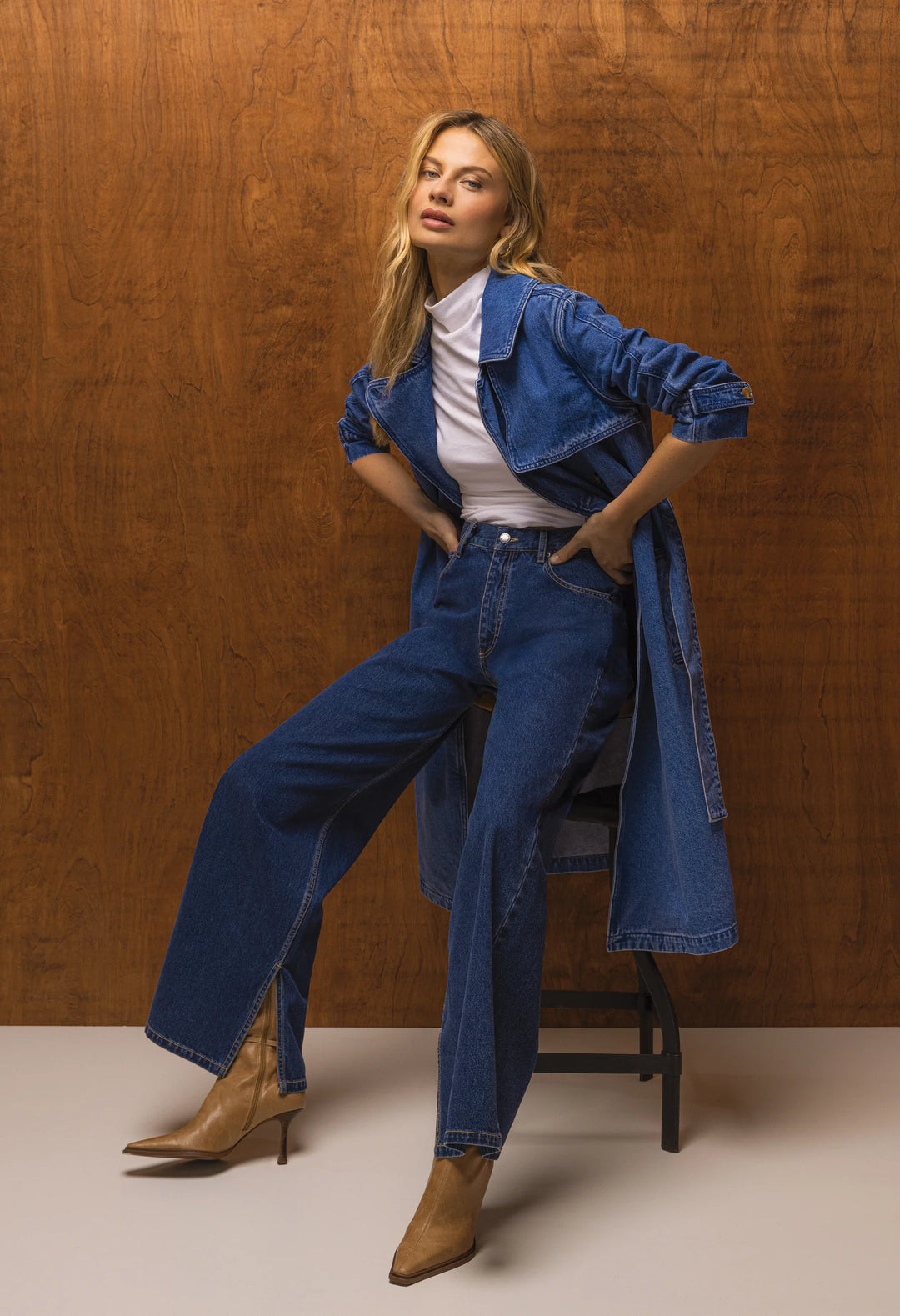 Banks Denim Trench Coat