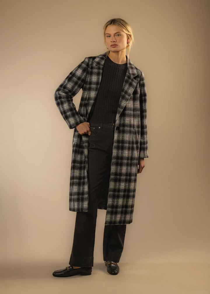Myrtle Plaid Coat