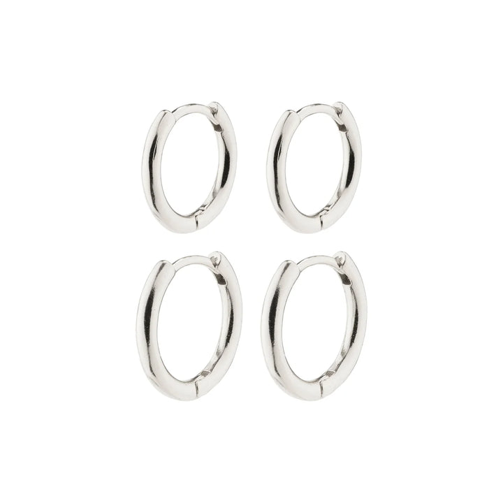 Leaf 2-in-1 Hoop Earrings