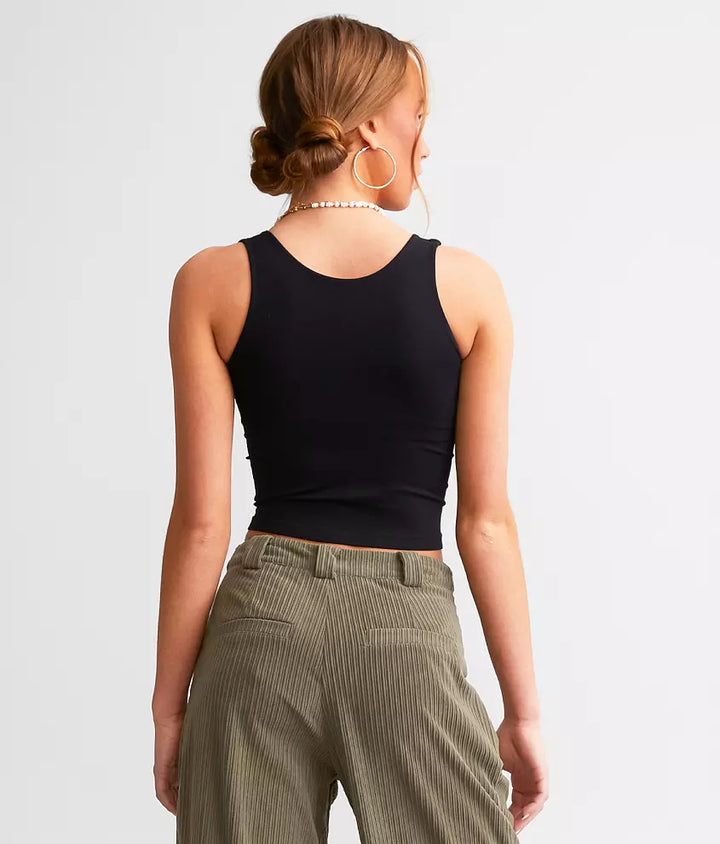 Clean Lines High Neck Crop