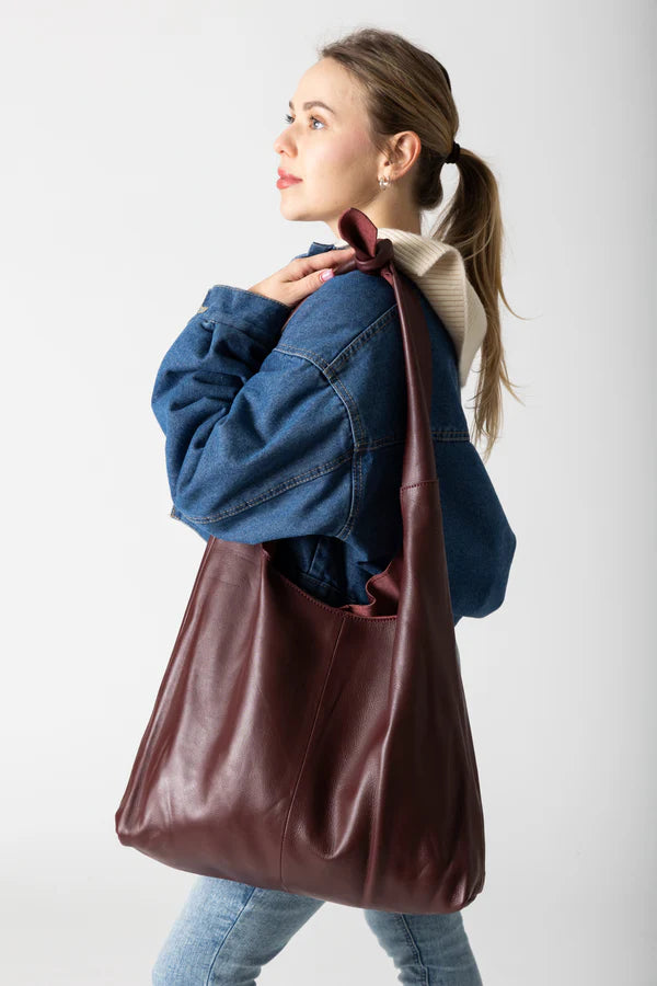 Risa Leather Knot Bag