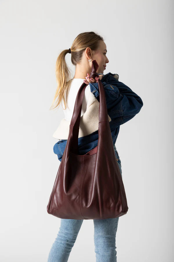 Risa Leather Knot Bag