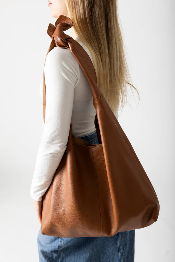 Risa Leather Knot Bag