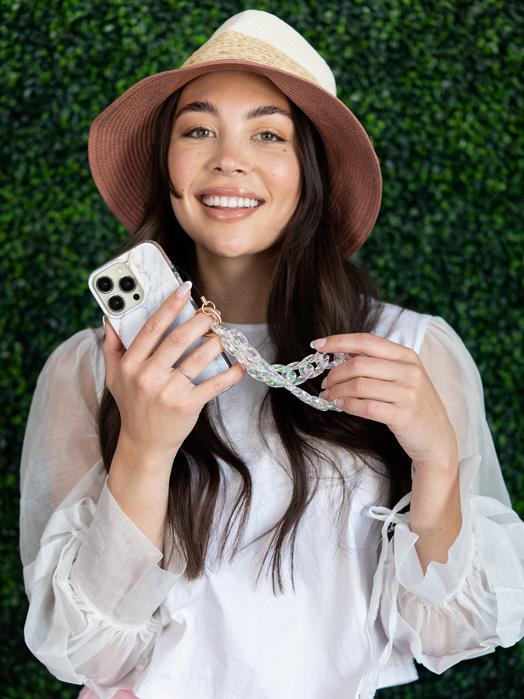 Phone Charm - Clear Holographic