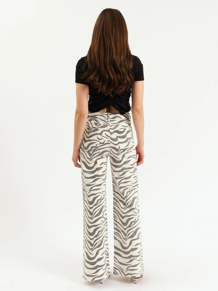 Far Out HR Wide Leg- Zebra