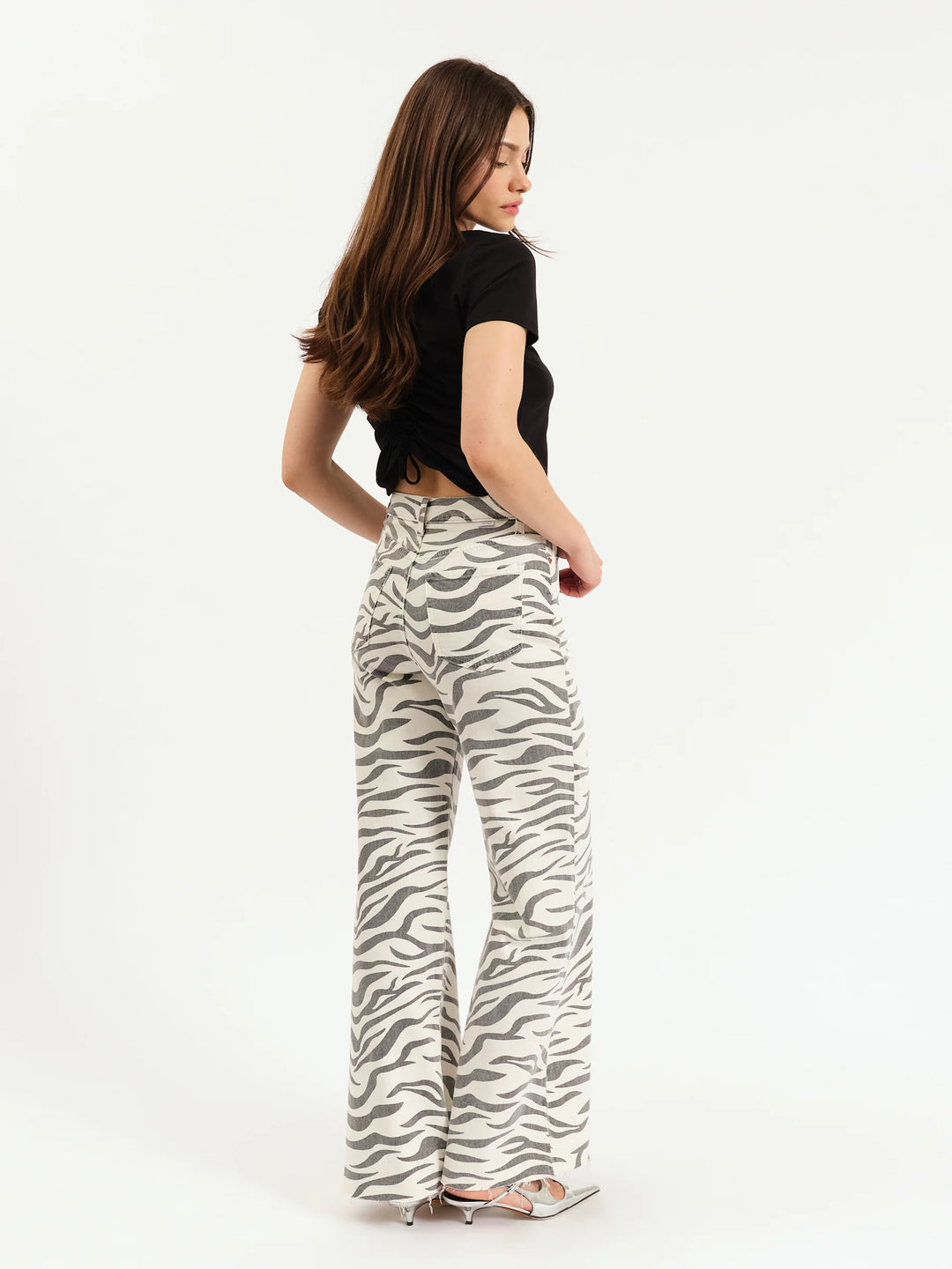 Far Out HR Wide Leg- Zebra