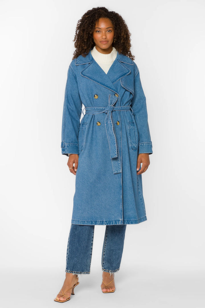 Banks Denim Trench Coat