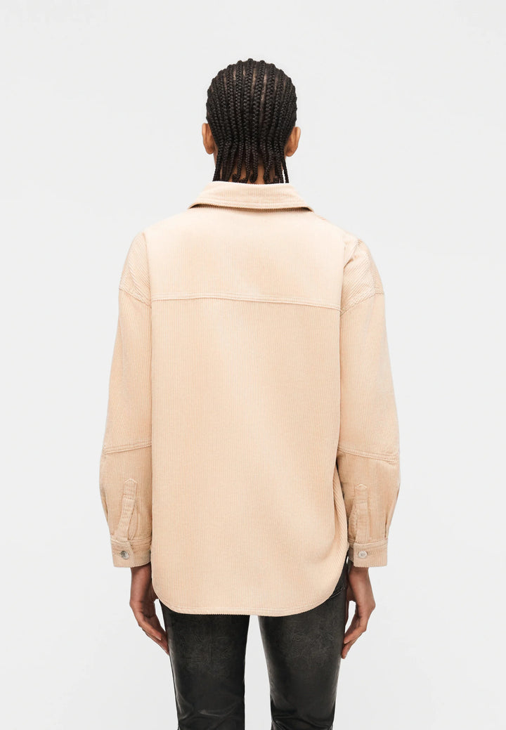 Tiggy Cord Shacket - Silver Lining