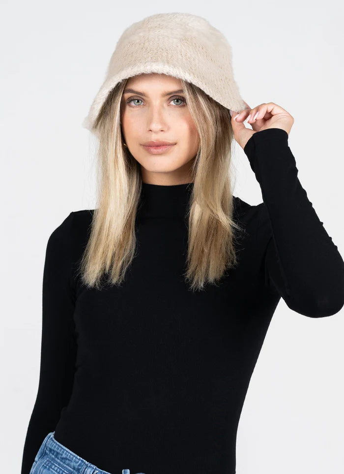 Fuzzy Faux Fur Bucket Hat