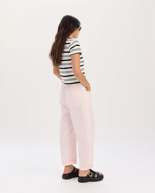 Villa Drawstring Barrel Pant - Petal