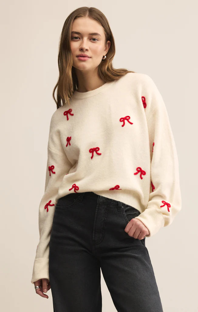 Lynn Tie Ribbon Sweater
