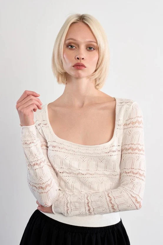 Hailey Crochet Top