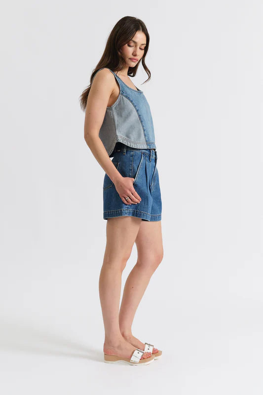 Solana Denim Top