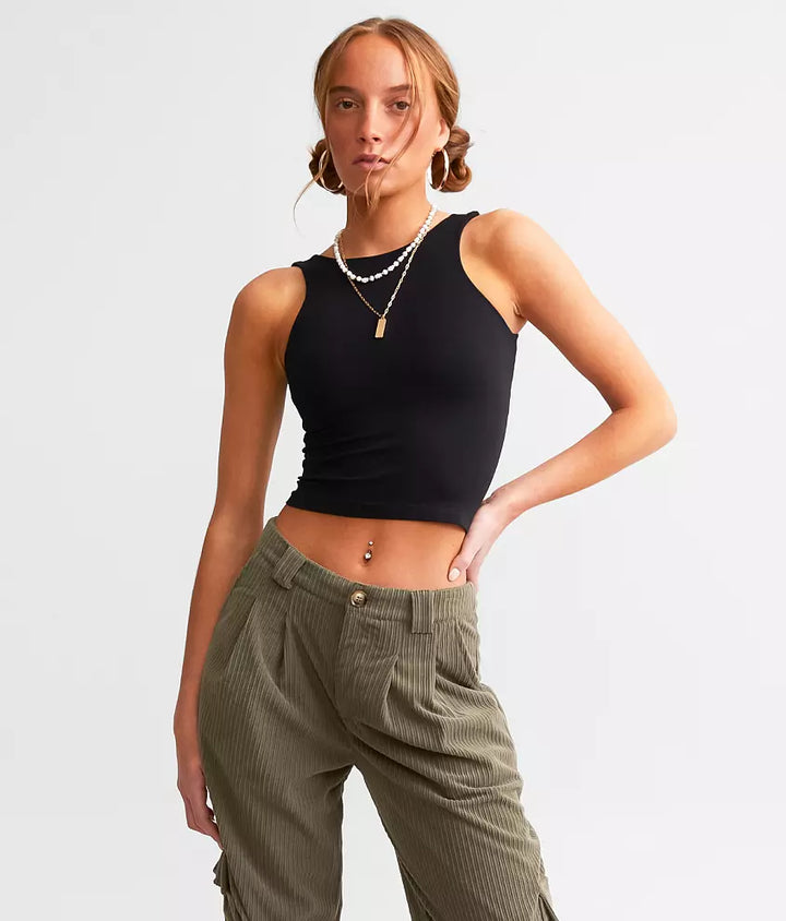 Clean Lines High Neck Crop