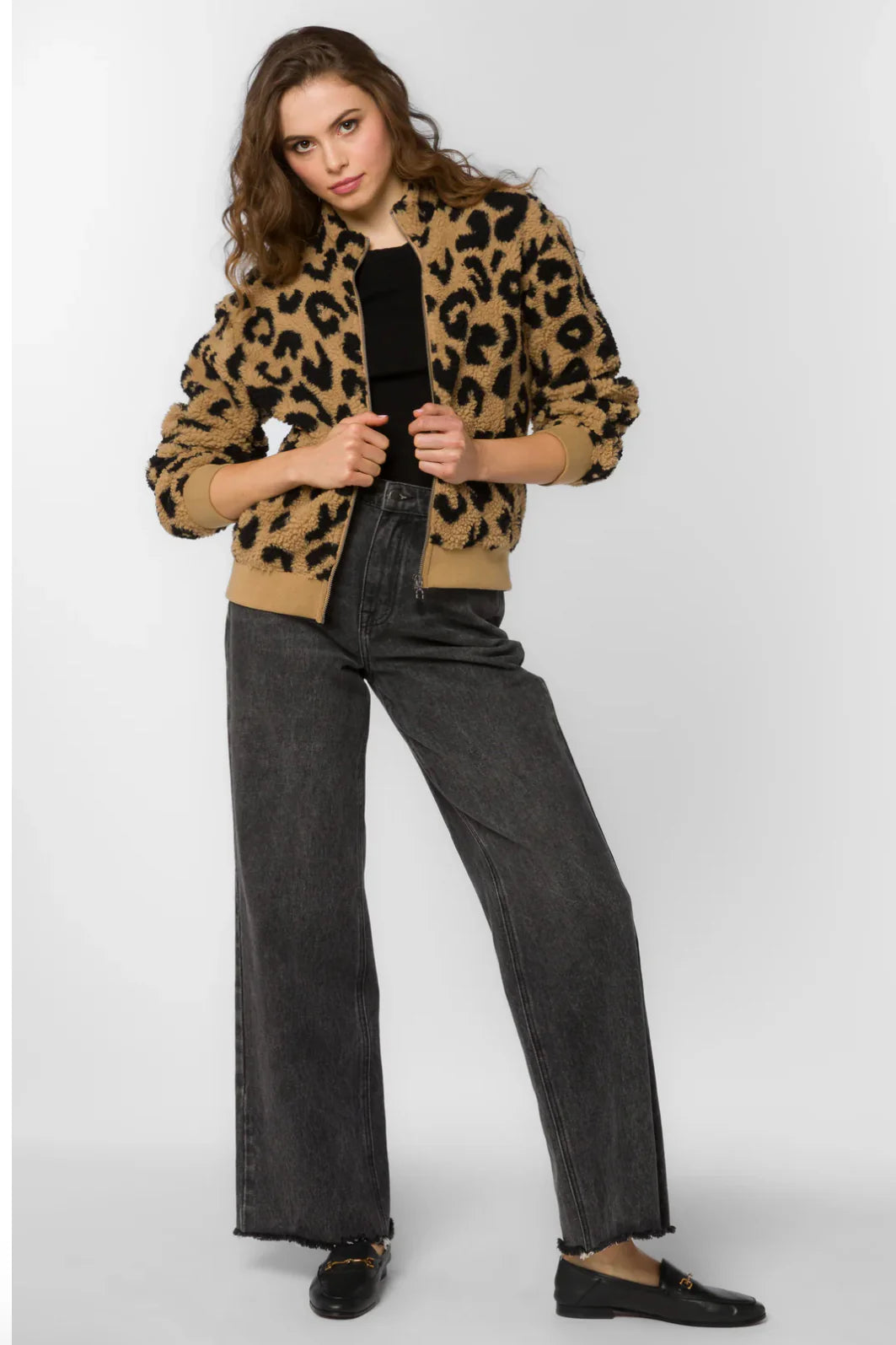 Aggie Cheetah Fuzz Jacket