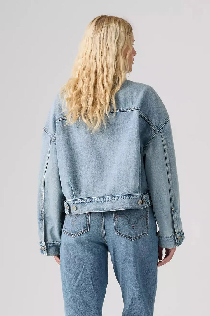 Loose Crop Trucker Jacket- Sunny Season