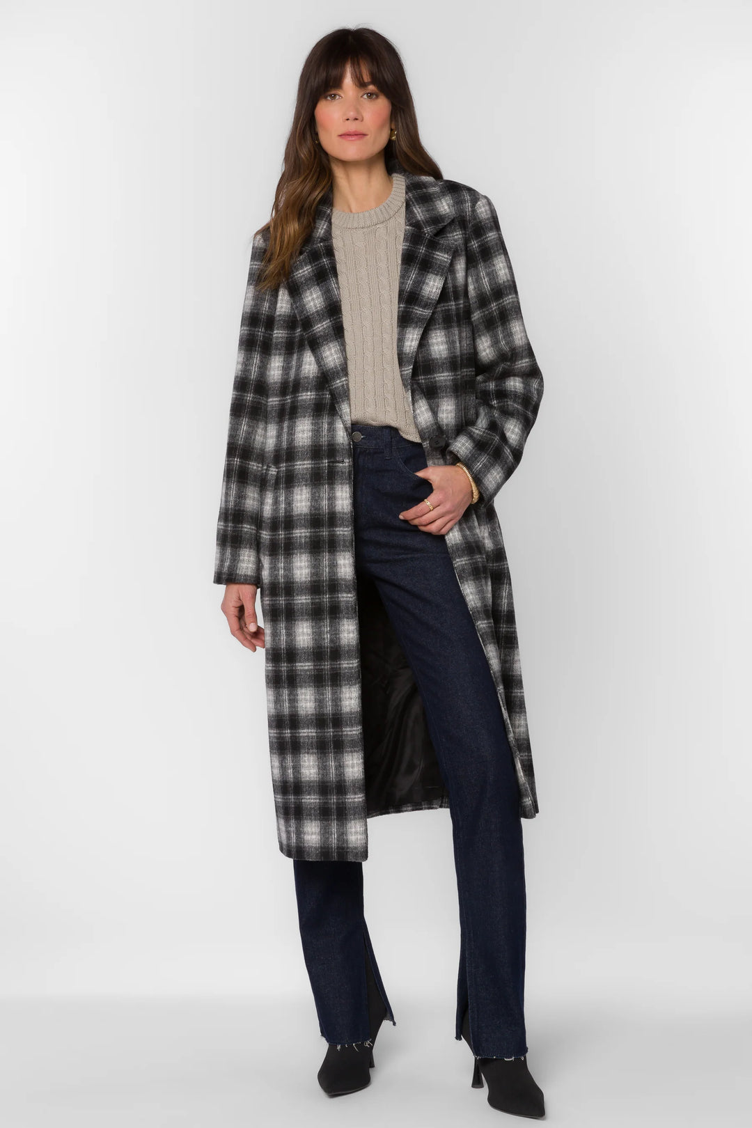 Myrtle Plaid Coat