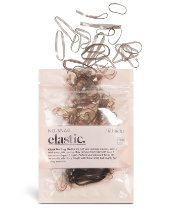 No-Snag Clear Hair Elastics 100pc