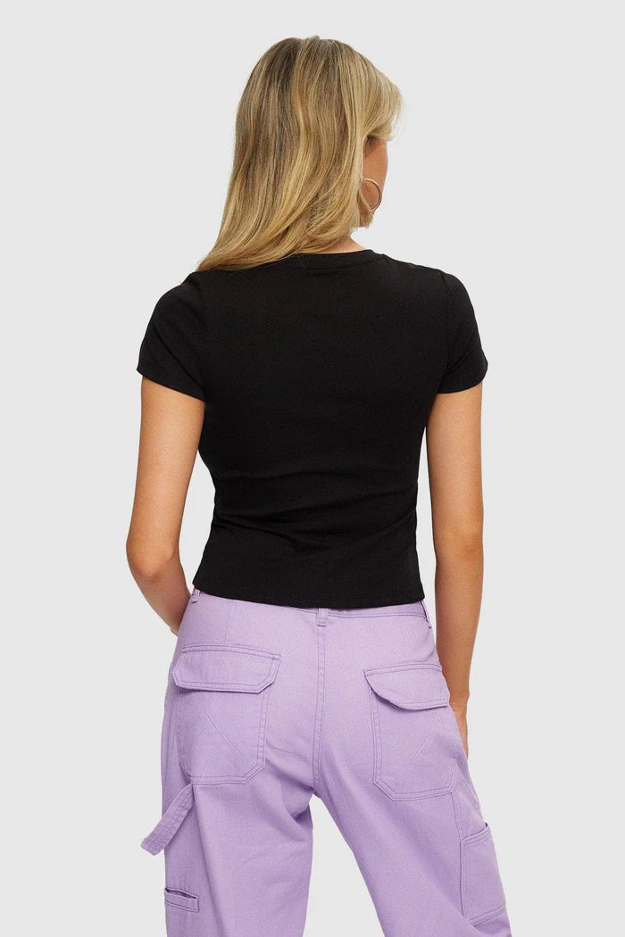 Megan Micro Rib Tee