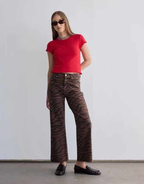 Pleaser HR Wide Ankle - Desert Zebra