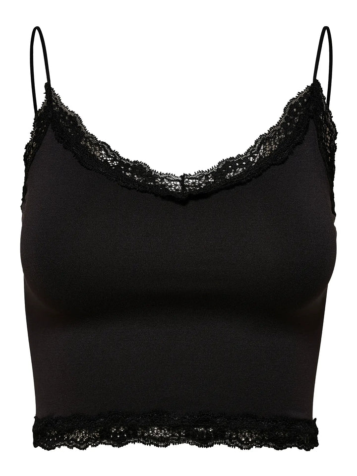 Vicky Lace Seamless Crop Top