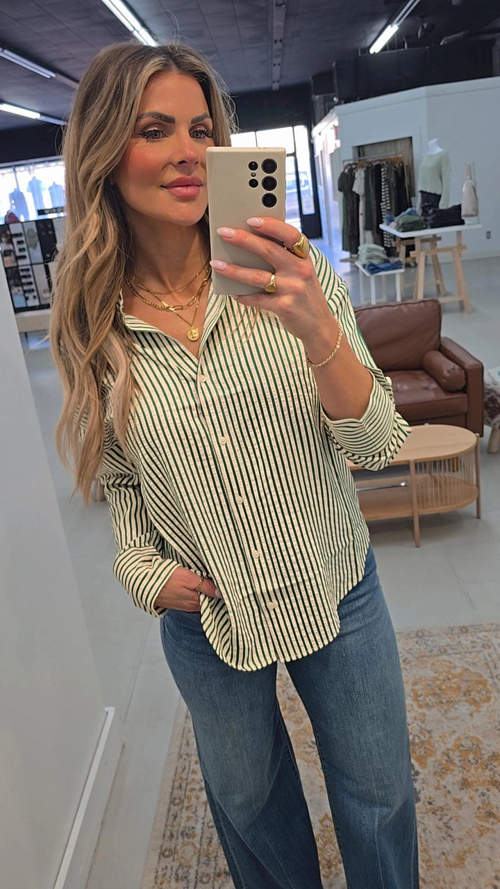 Oregan Bari Striped Shirt