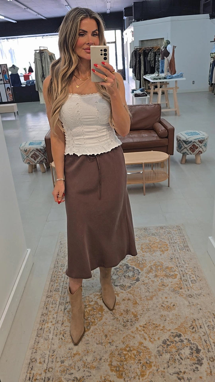 Oaklyn Tie Long Skirt
