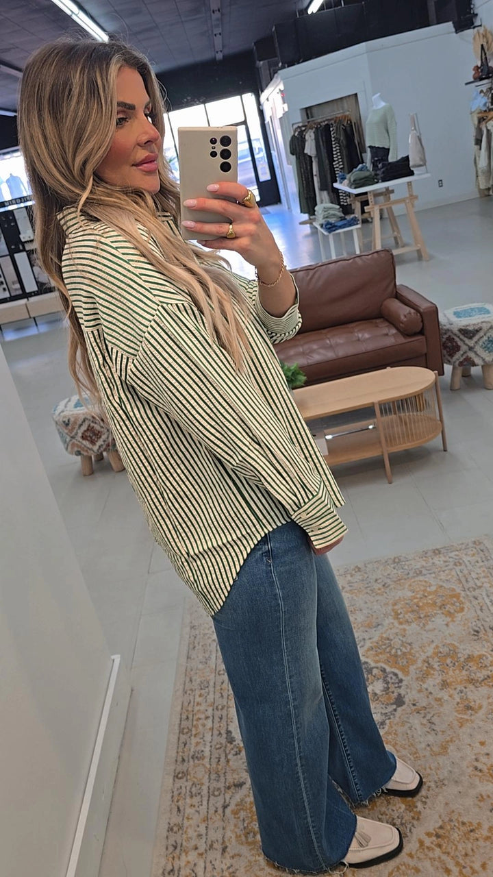 Oregan Bari Striped Shirt