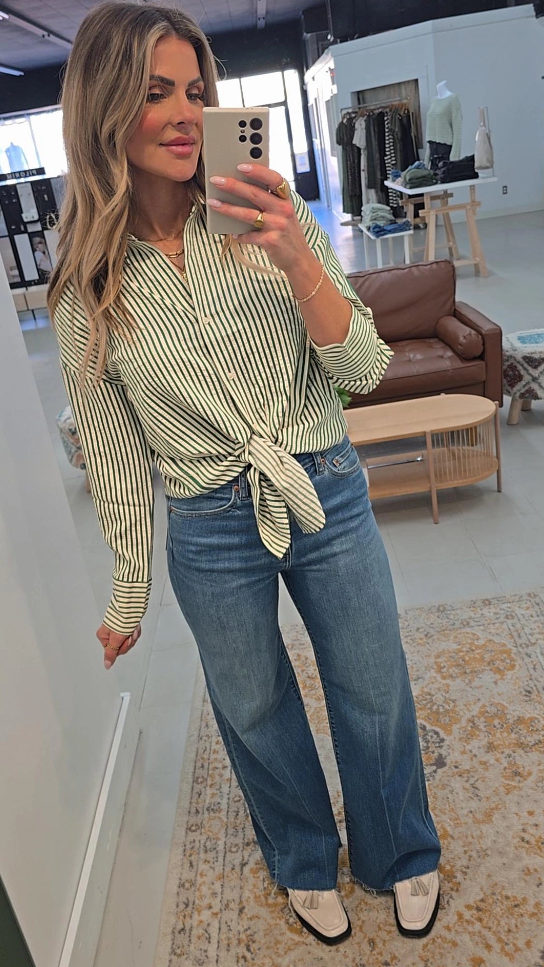Oregan Bari Striped Shirt