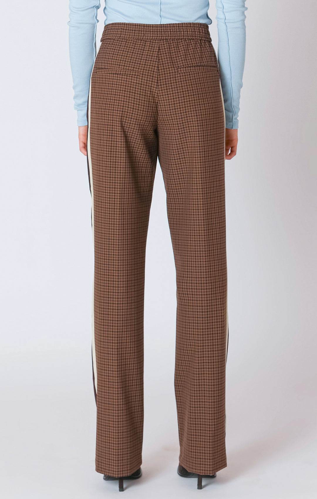 Clara Butterscotch Check Straight Pant