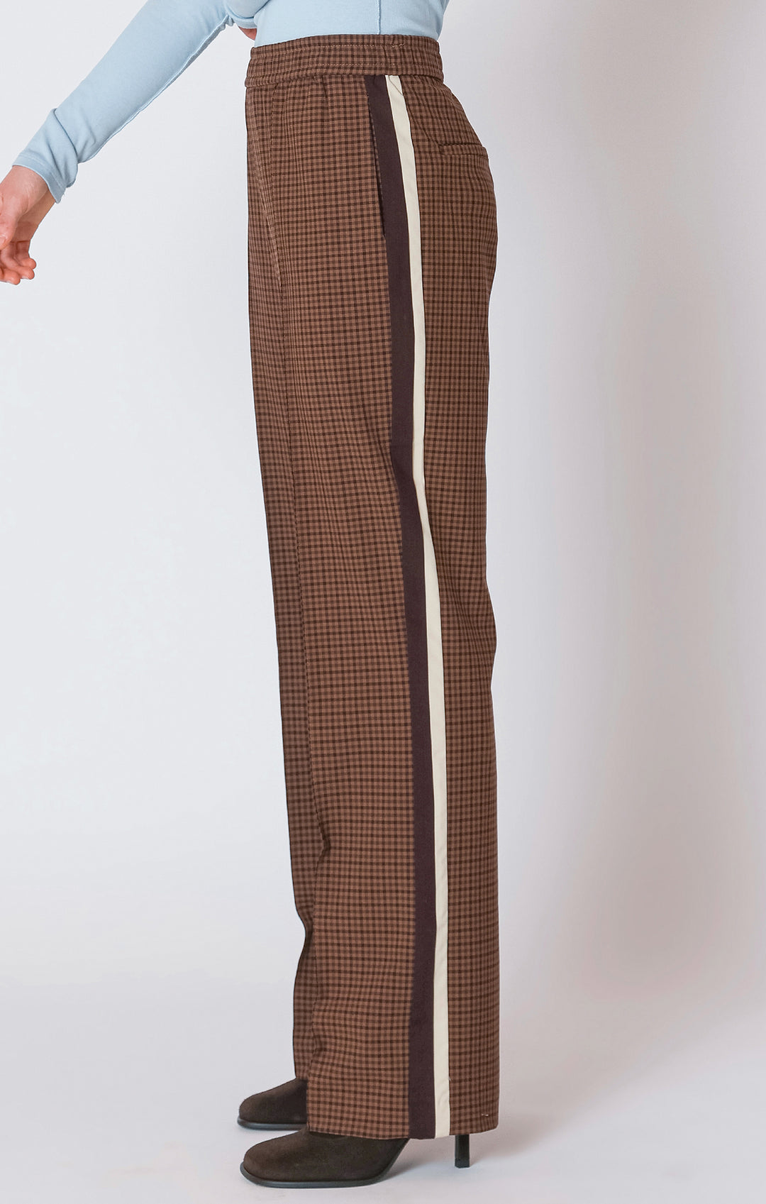 Clara Butterscotch Check Straight Pant
