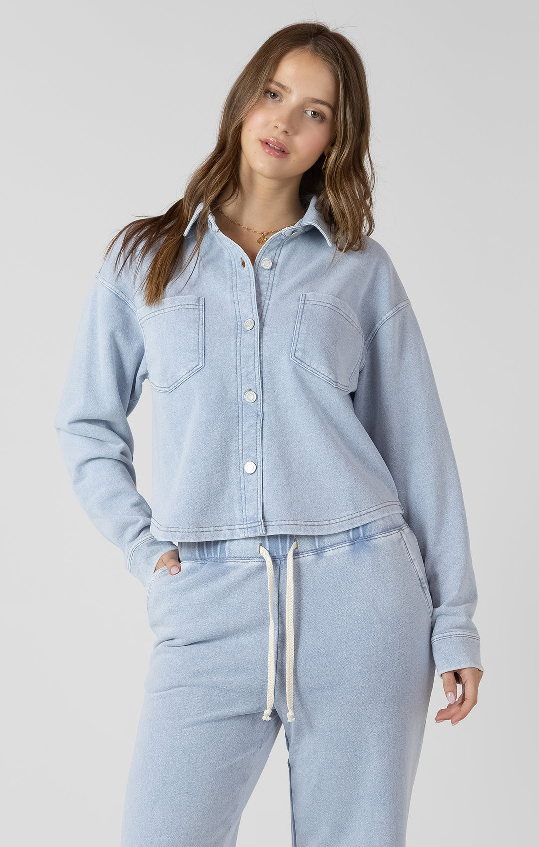 Dreami Crop Knit Overshirt