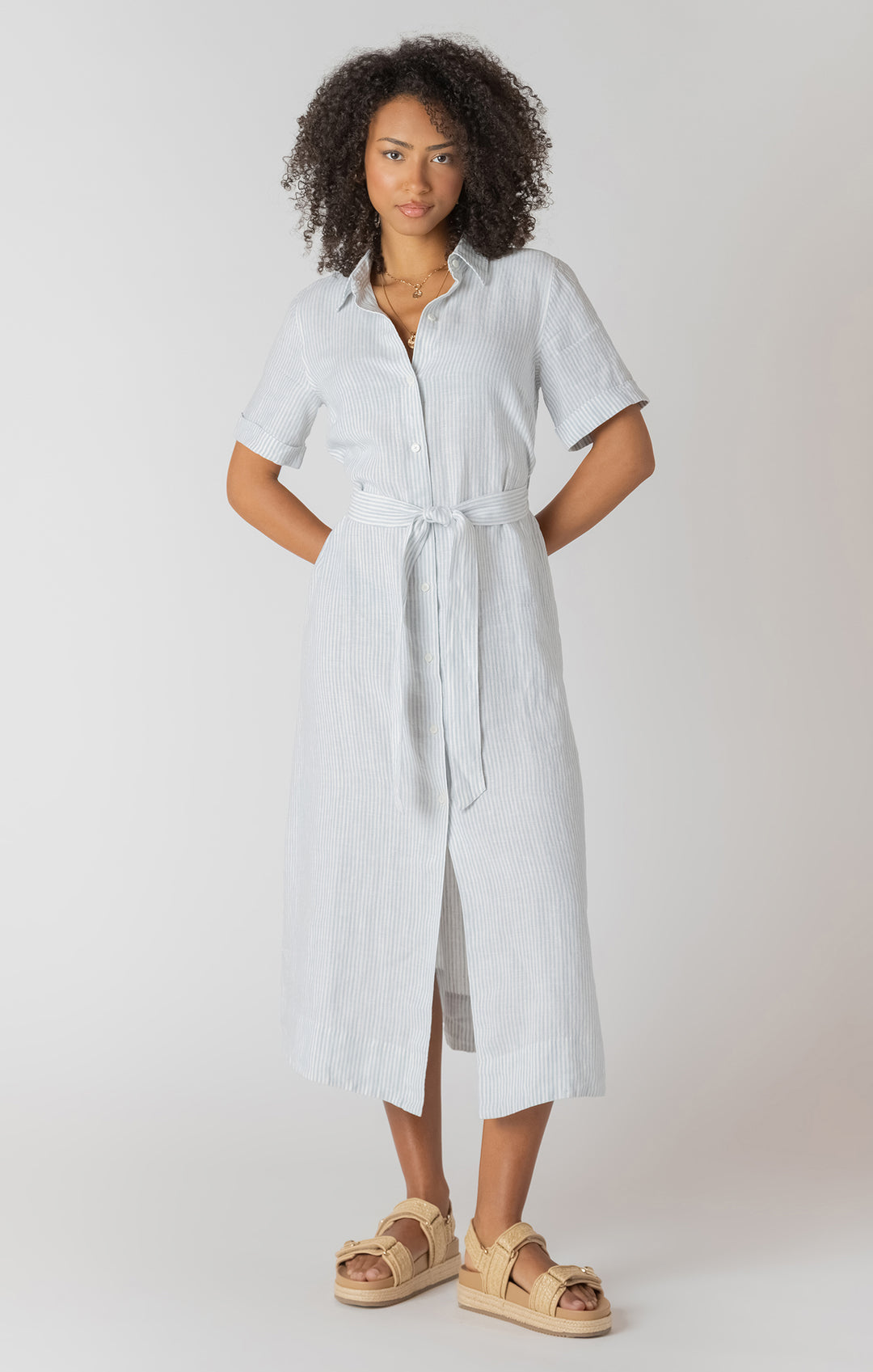 Dana Belted Shirt Dress