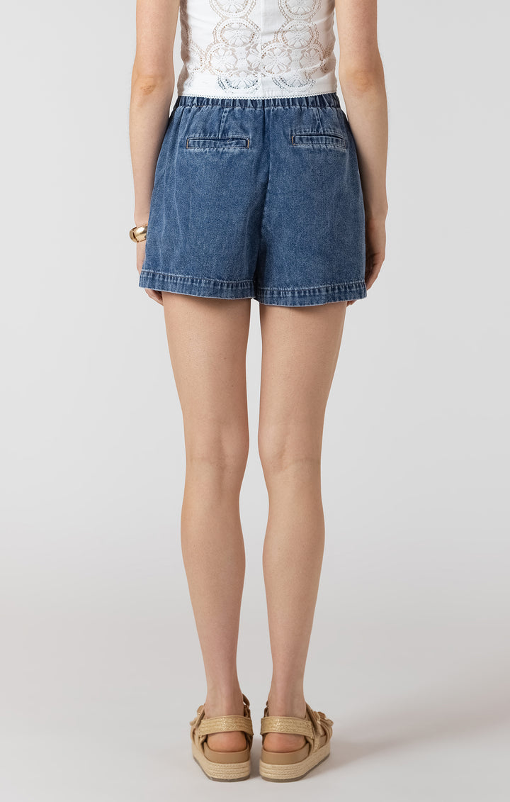 Darla Drawstring Denim Short
