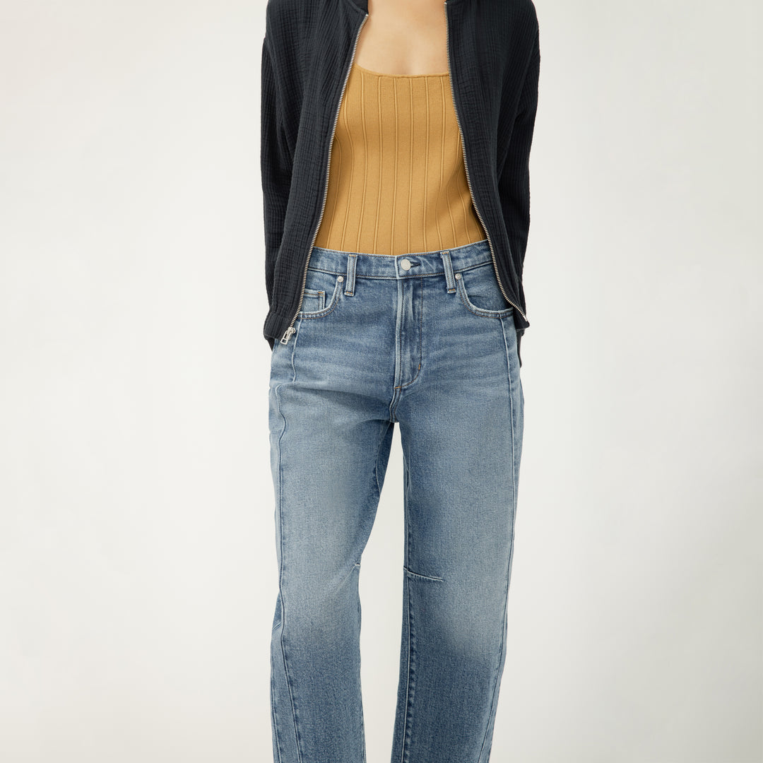 Slim Barrel High Rise Jean - Pulse