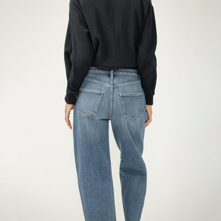 Slim Barrel High Rise Jean - Pulse