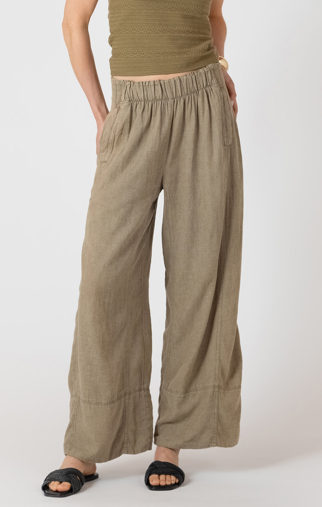 Katelyn Wide Leg Linen Pant