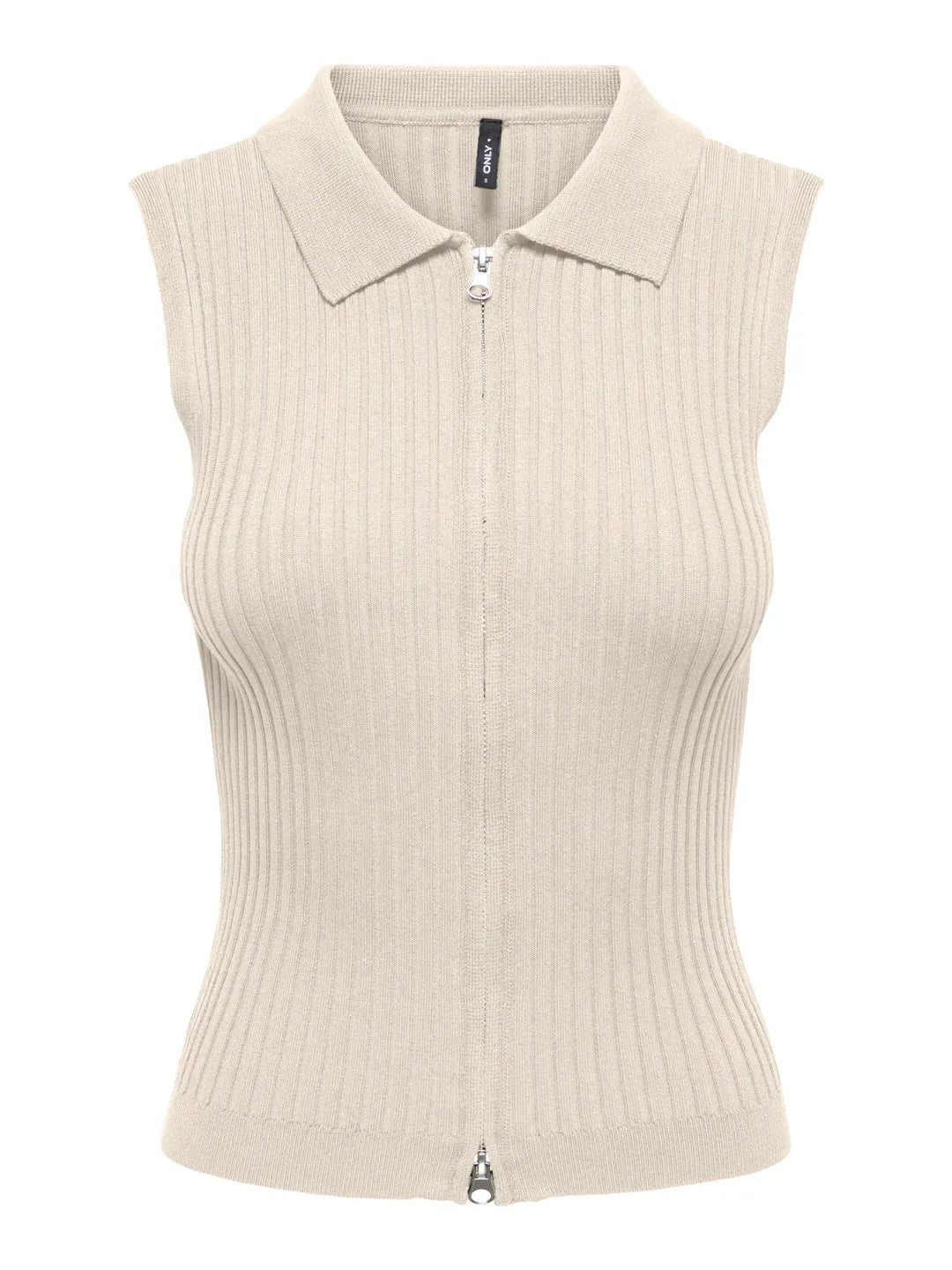 Meddi Zip Sleeveless Cardi